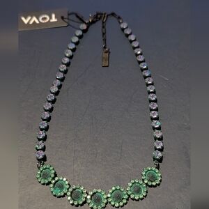 Dazzling Green and Silver Necklace
